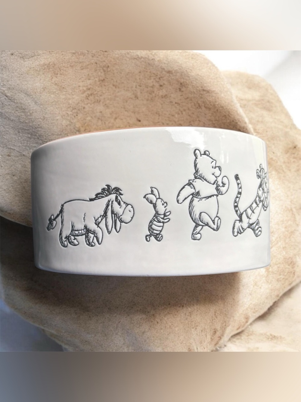 NEW Rae Dunn x Disney Winnie the Pooh Ceramic Pet Bowl Dog Cat Tigger Piglet
